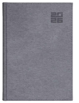 Kalendarz 2026 B5 tygodniowy Aluminium srebrny