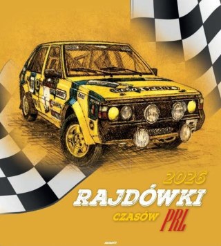 Kalendarz 2026 ścienny 32x32cm Motoryzacja PRL