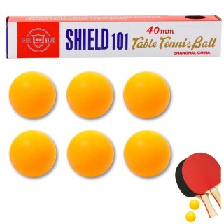 Piłeczki do ping ponga pomarańczowy 6szt