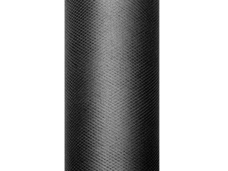 Tiul gładki czarny 0,3x9m