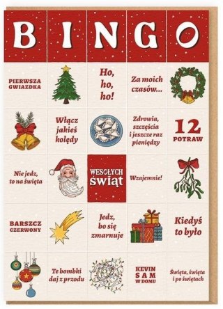 Karnet Boże Narodzeie - BINGO świąteczne