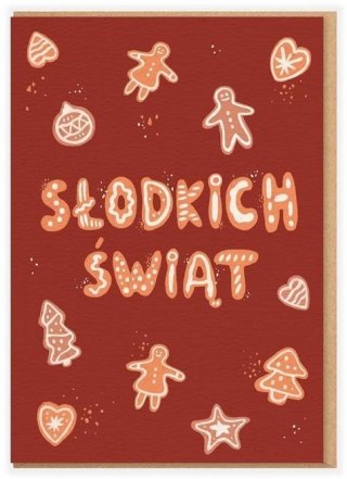 Karnet - Słodkich Świąt
