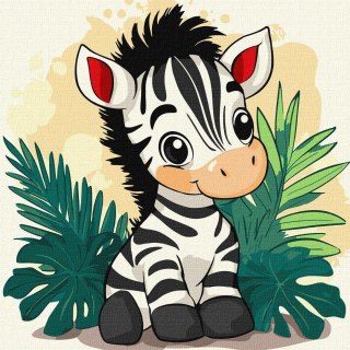 Malowanie po numerach - Wesoła zebra Kids