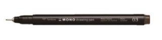 Cienkopis mono drawing 0,35mm brązowy