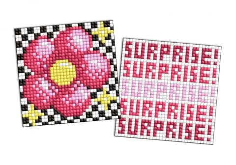 Diamentowa mozaika na magnes - LOL Kwiat 9x9cm