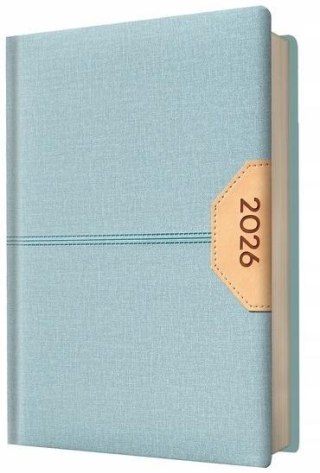 Kalendarz 2026 A5 Biznes planer błękitny