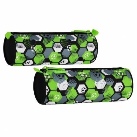 Piórnik tuba 1zamek Football green