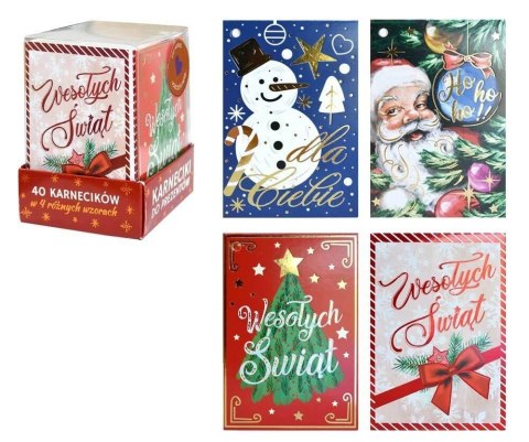 Karneciki Boże Narodzenie 40szt