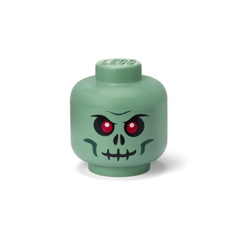 Lego pojemnik główka small - green skeleton