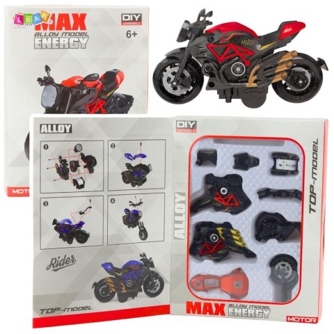 Motocykl do skręcania metalowy 1:14
