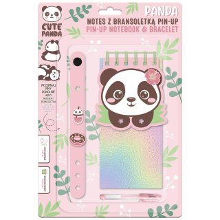 Notes z bransoletką pin-up panda