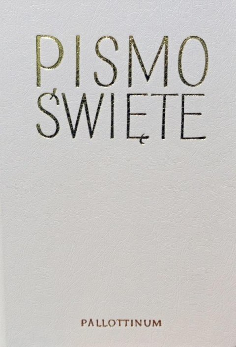 Biblia Pielgrzyma oprawa eko. biała paginatory