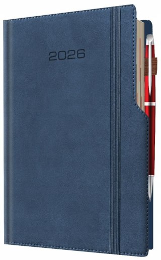 Kalendarz 2026 A5 dzienny biznes planer pastelowy