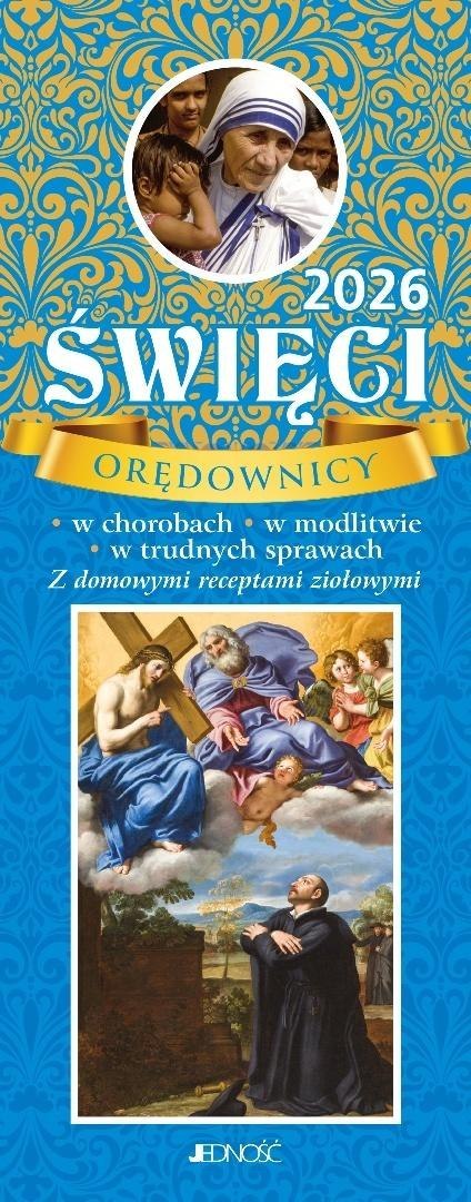 Kalendarz 2026 zdzierak Święci orędownicy