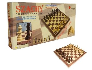 Szachy drewniane magnetyczne 29x29cm