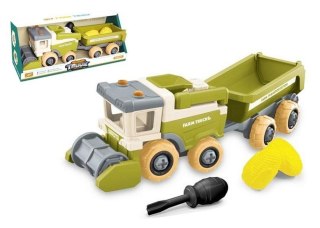 Zestaw rolniczy do skręcania kombajn z przyczepą