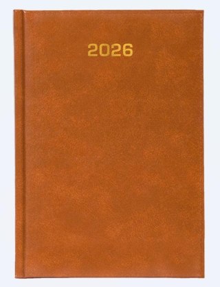 Kalendarz 2026 dzienny A5 Baladek brąz