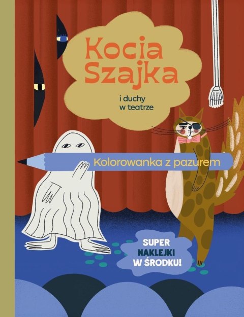 Kocia Szajka i duchy w teatrze. Kolorowanka