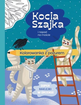 Kocia Szajka i napad na moście. Kolorowanka