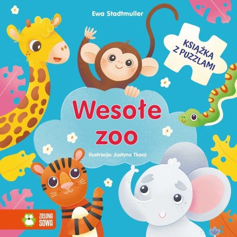 Wesołe zoo. Książka z puzzlami