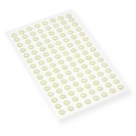 Perełki samoprzylepne białe 8mm