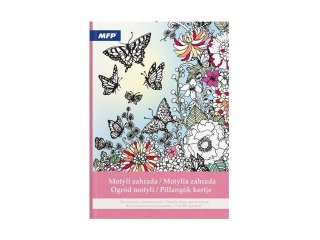 Kolorowanka antystresowa ogród motyli