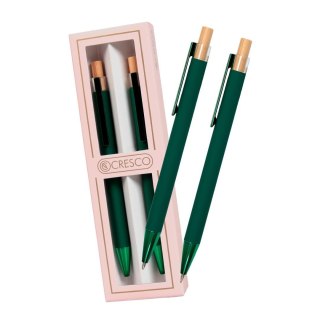Długopis + ołówek Dyplomat zielony Gift Box