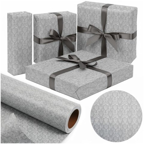 Papier Grey/Silver Damask X-Strong 57cmx25m