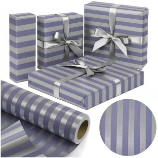 Papier metalizujący Srebrne Pasy X-Strong 38cmx20m