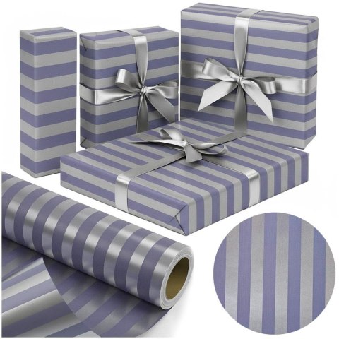 Papier metalizujący Srebrne Pasy X-Strong 38cmx20m