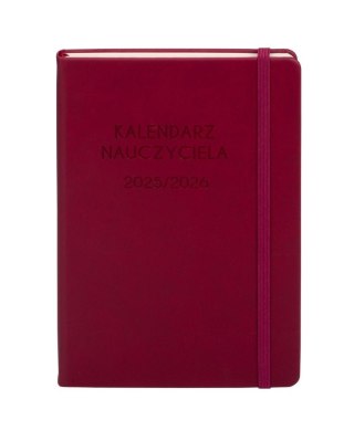 Kalendarz 2025/2026 A5 nauczyciela TDW bordowy