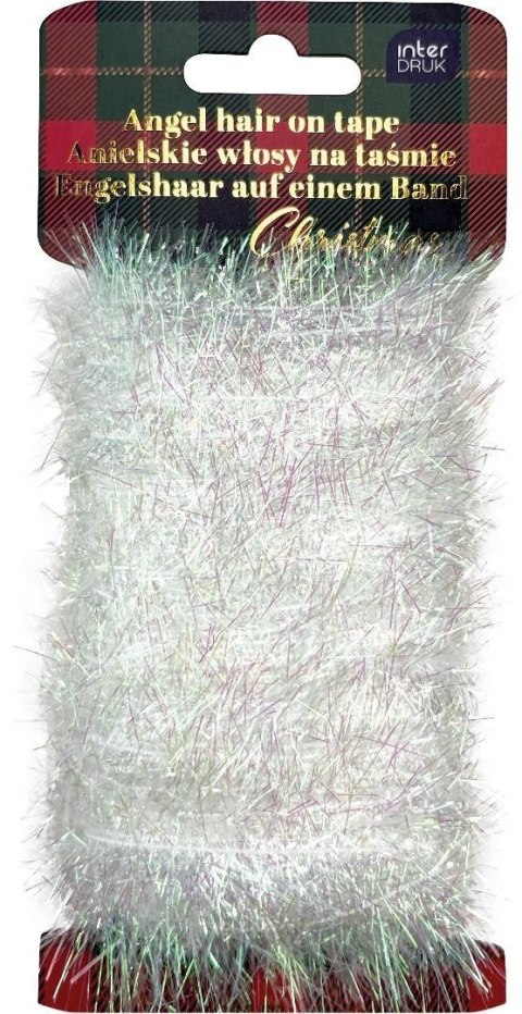 Anielskie włosy na taśmie White 20m Christmas