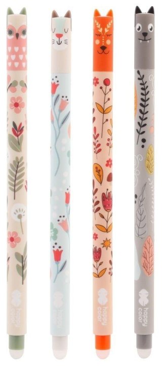 Długopis wymazywalny Uszaki Floral Art (12szt)