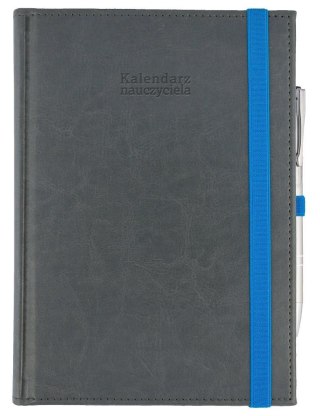 Kalendarz naucz. 2025/26 A5 Nebraska gumka szary