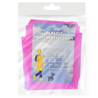 Płaszcz przeciwdeszczowy różowy