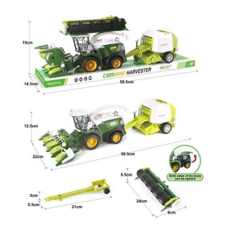 Zestaw kombajnów z belarką do słomy