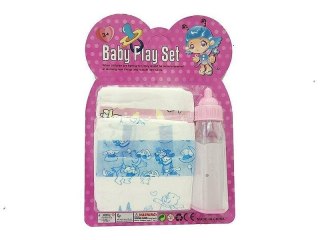 Butelka i pieluszka dla lalek