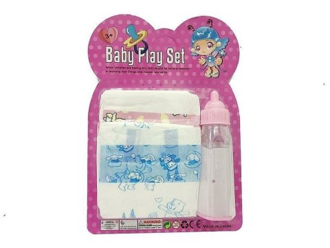 Butelka i pieluszka dla lalek
