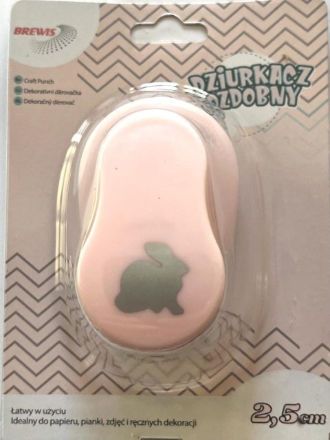 Dziurkacz ozdobny Królik 2.5cm