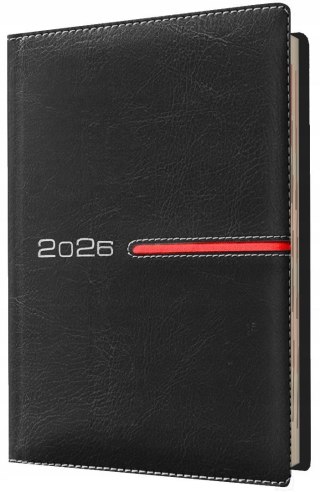 Kalendarz 2026 A6 tygodniowy czarny