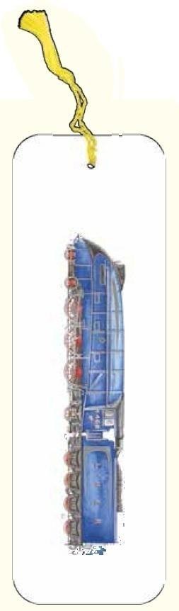 Zakładka do książki pociąg niebieski