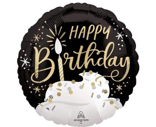 Balon foliowy Happy Birthday wishes 46cm