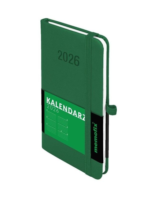 Kalendarz 2026 A6 Memofix TDW zielony
