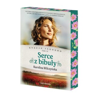 Stacja Jagodno. Serce z bibuły (barwione brzegi)