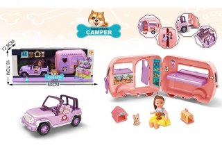 Auto z przyczepą play pocket window 50x12,5x18,7cm