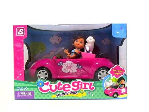 Lalka z pieskiem w aucie 69222 Lalka z pieskiem w aucie 69222
