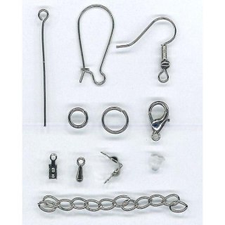 Akcesoria do biżuterii srebrne 191el