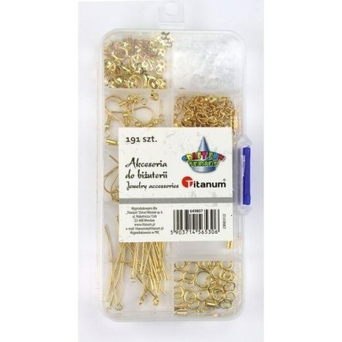 Akcesoria do biżuterii złote 191el