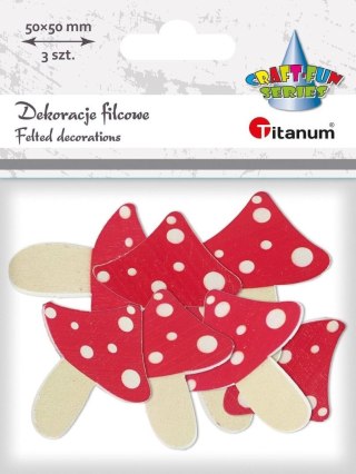 Drewniane muchomory 42x50mm 8szt