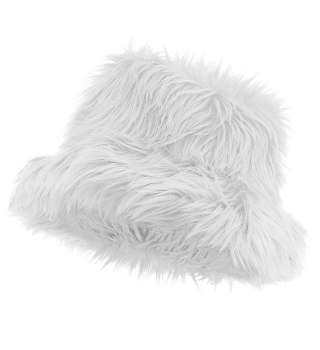 Kapelusz futrzany biały